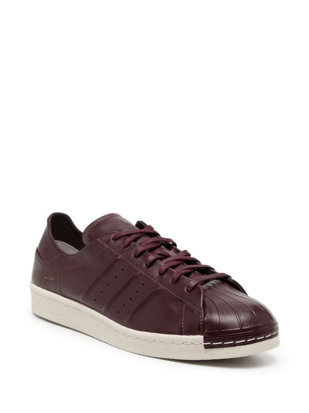 Y-3 Superstar lace-up leather sneakers - 2