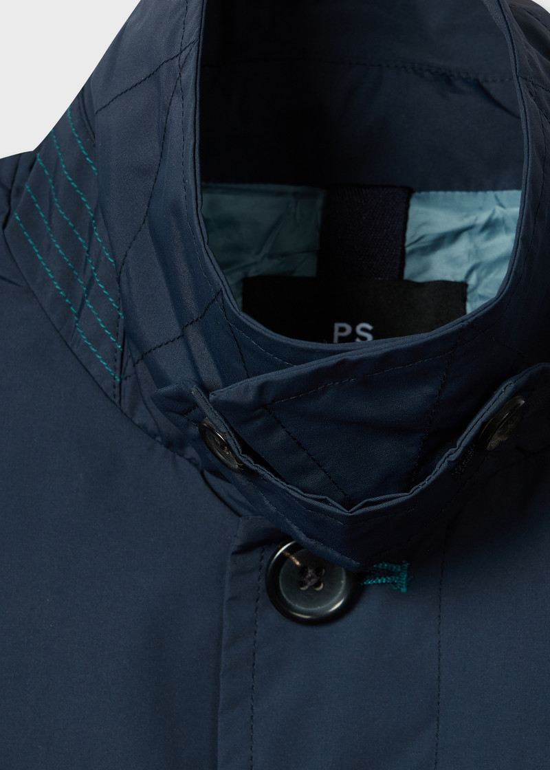 Paul Smith Navy Lined Mac outlook