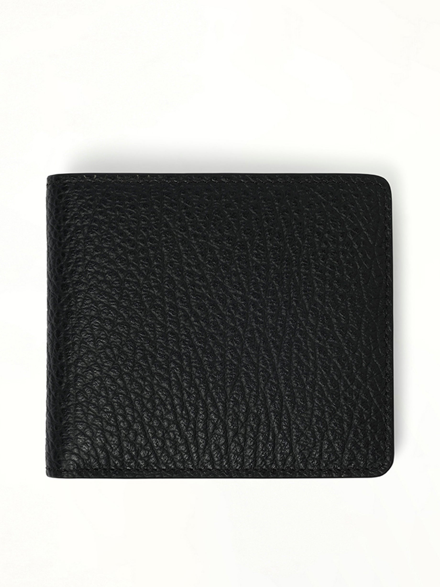 4 Stitch Bifold Wallet in Black - 2
