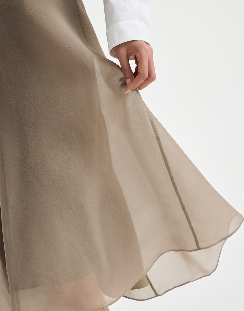 Crispy silk circle skirt 4