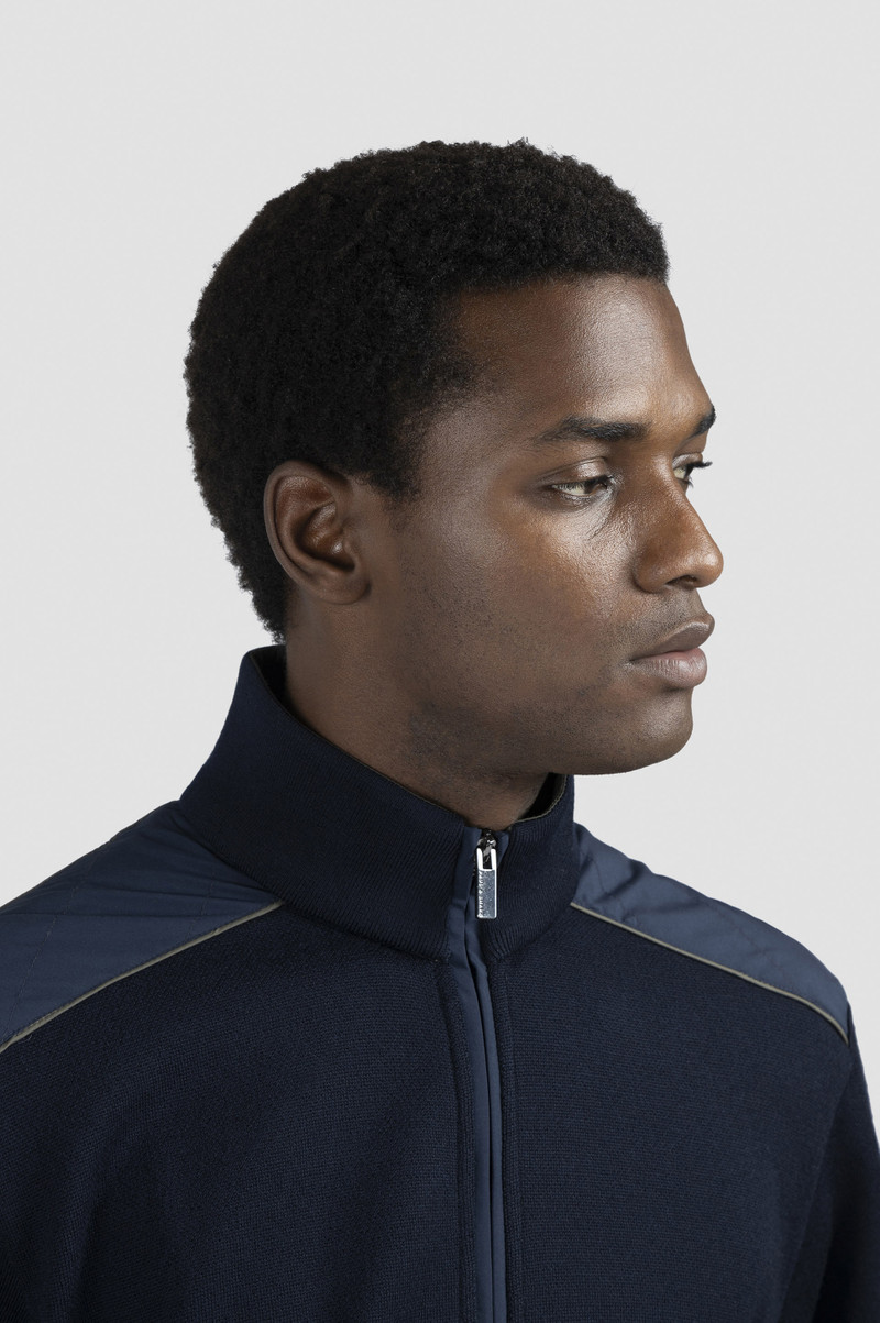 SOFT COOL TOUCH WOOL ZIP-UP SWEATER WITH TYPHOON® PLATINUM DETAILS 4