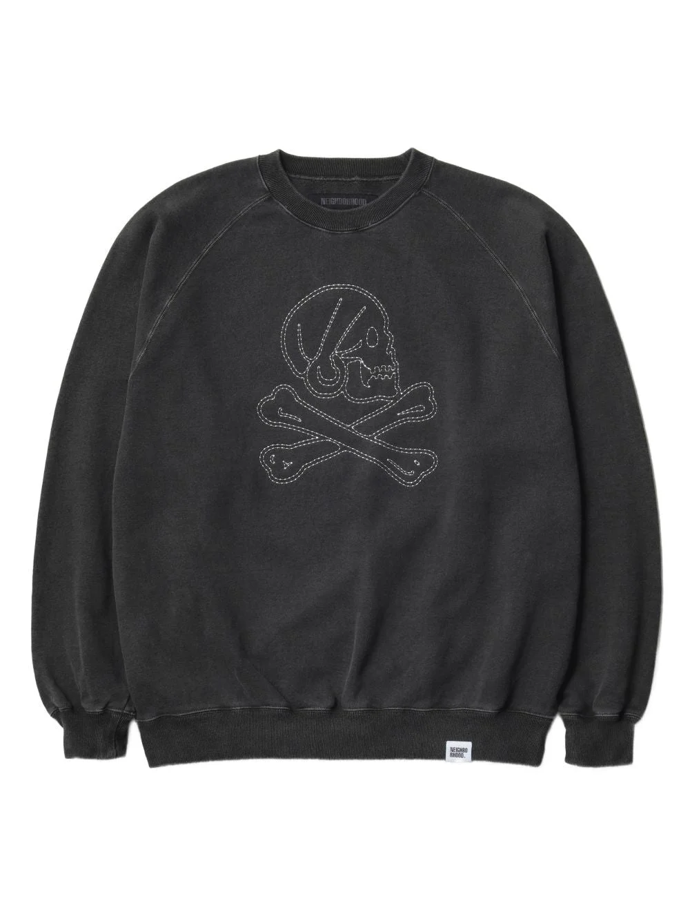 SKULL-EMBROIDERED SWEATSHIRT - 1