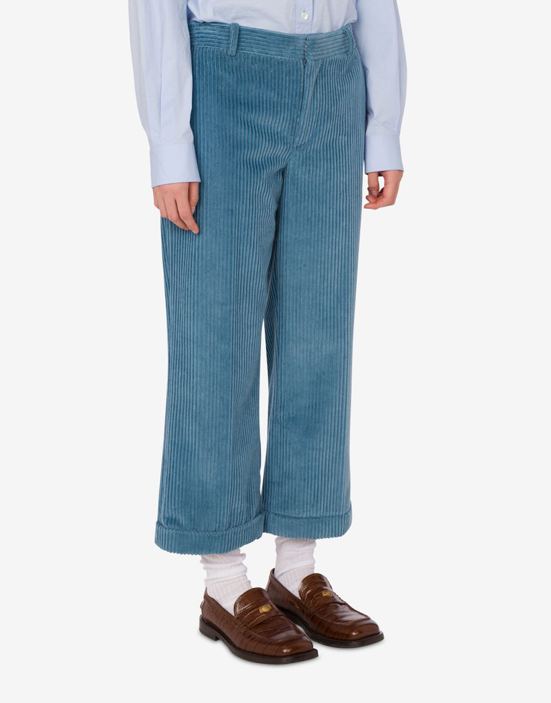 Moschino CORDUROY CROP PANTS outlook