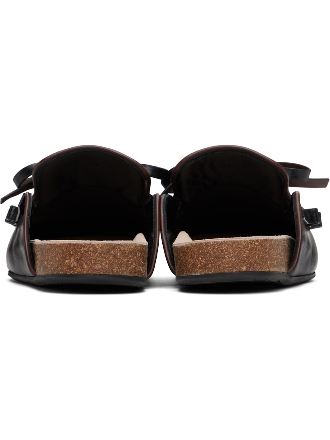 Black Ruffle Slip-on Loafers - 2