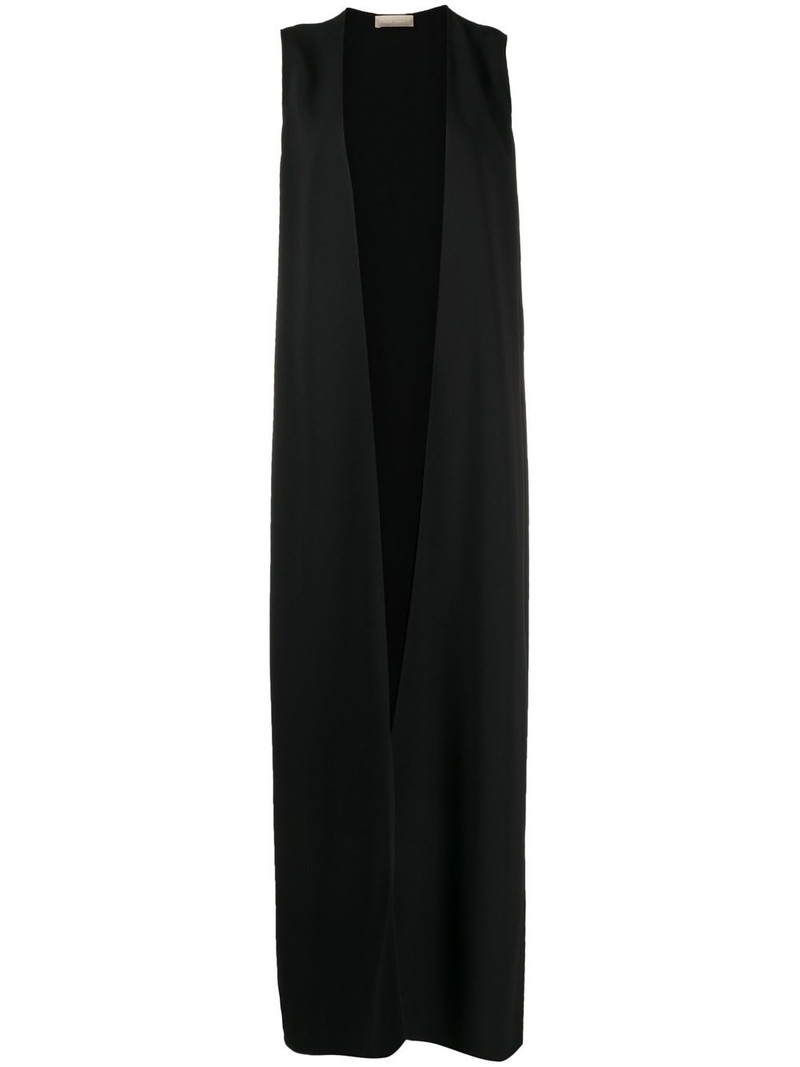maxi open-front gilet 1