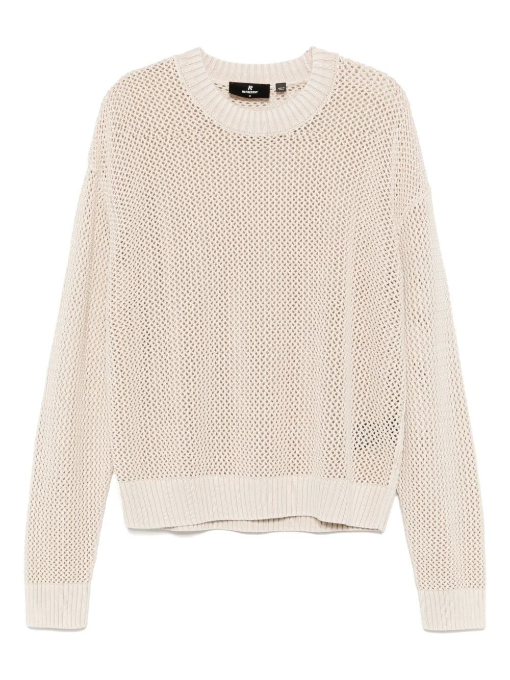 open gauge knit jumper - 1