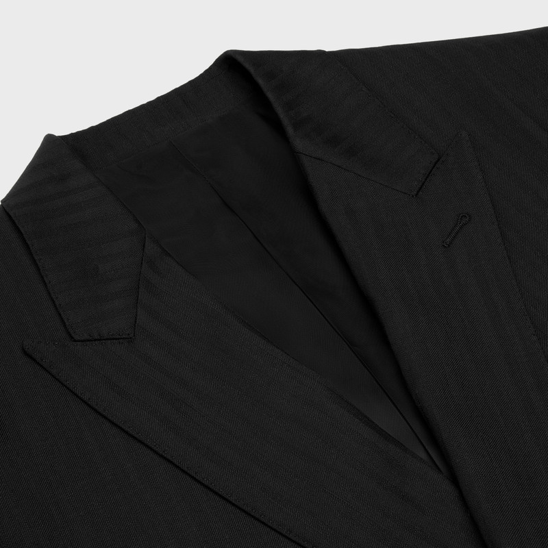 BOXY JACKET IN STRIPED WOOL 3