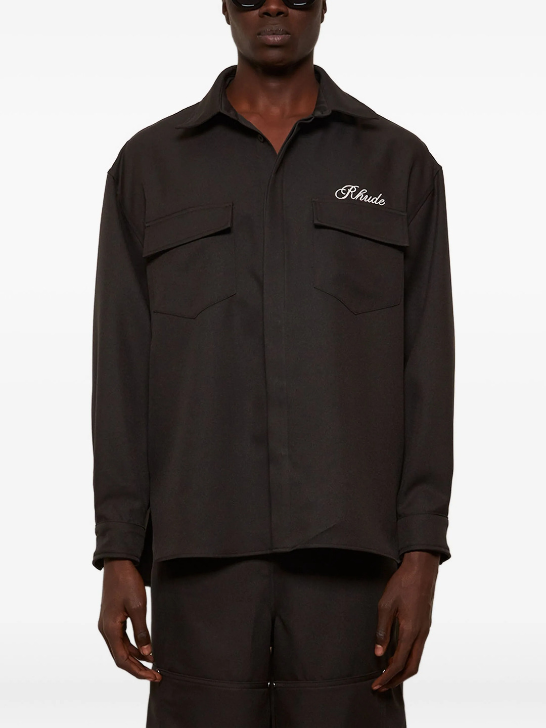 Boxy Long Sleeve Work Shirt - 3