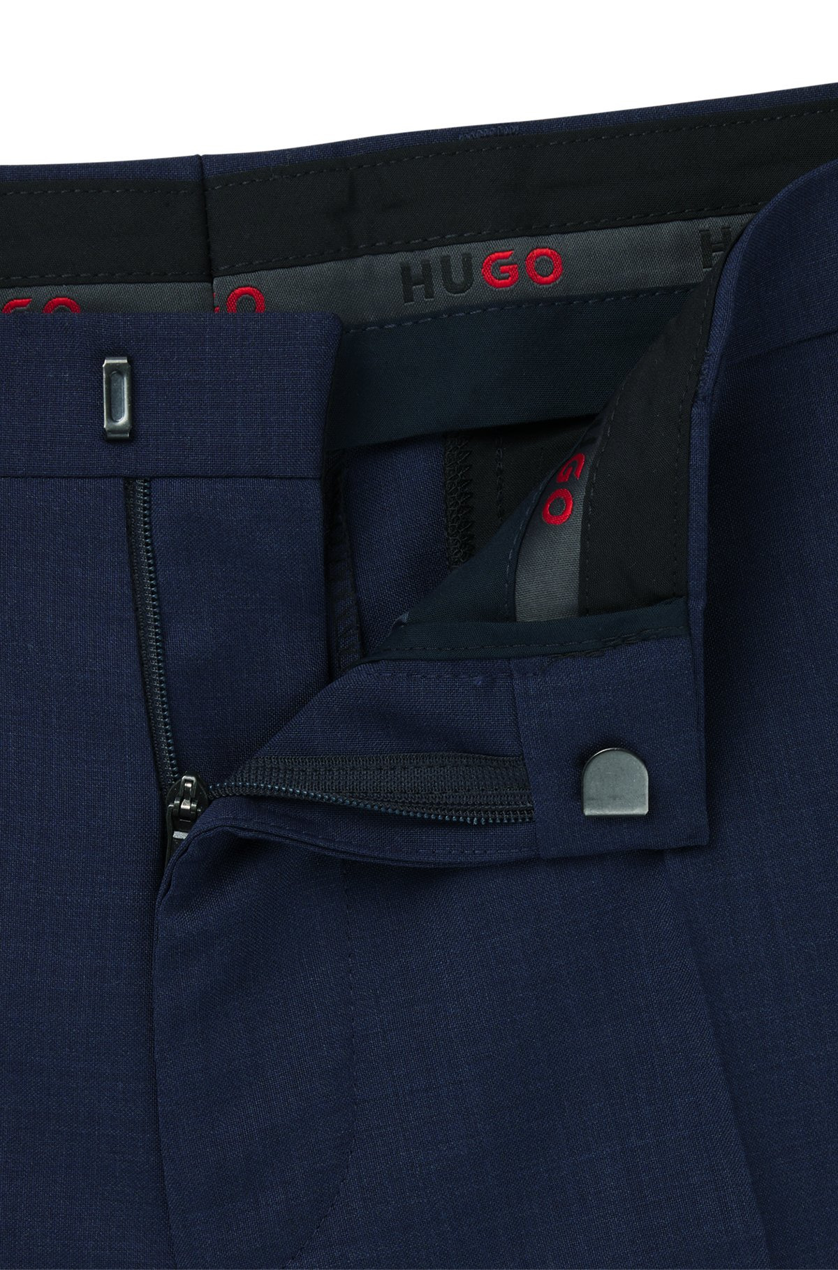EXTRA-SLIM-FIT SUIT TROUSERS IN MELANGE WOOL - 6