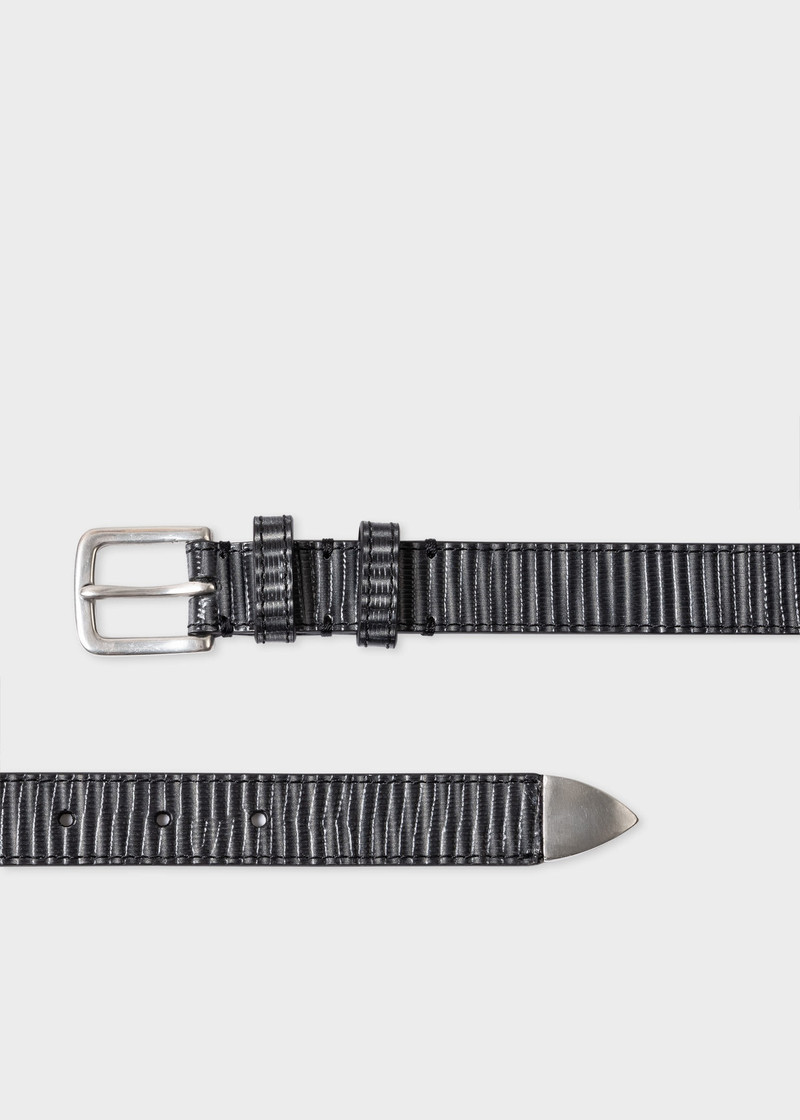 Leather Gradient Stripe Belt 1