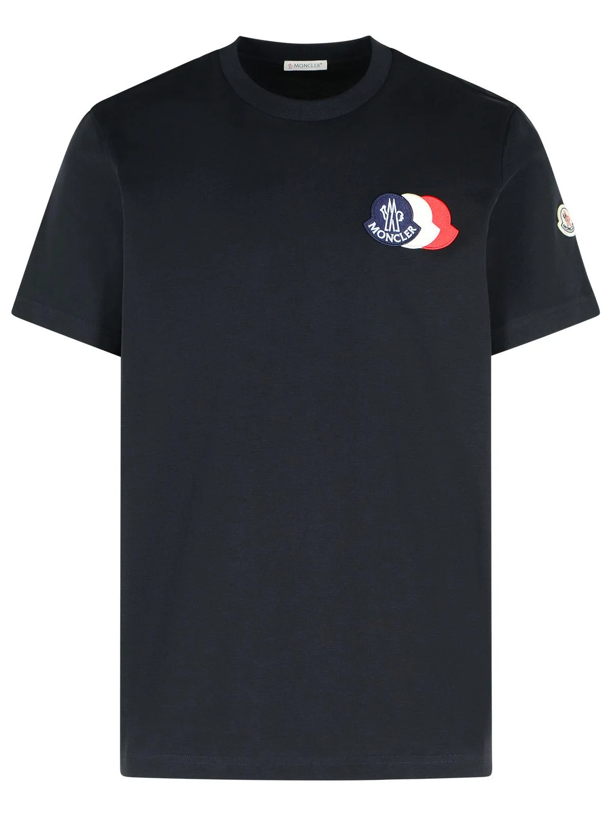 Moncler Black Cotton T-Shirt Men - 1