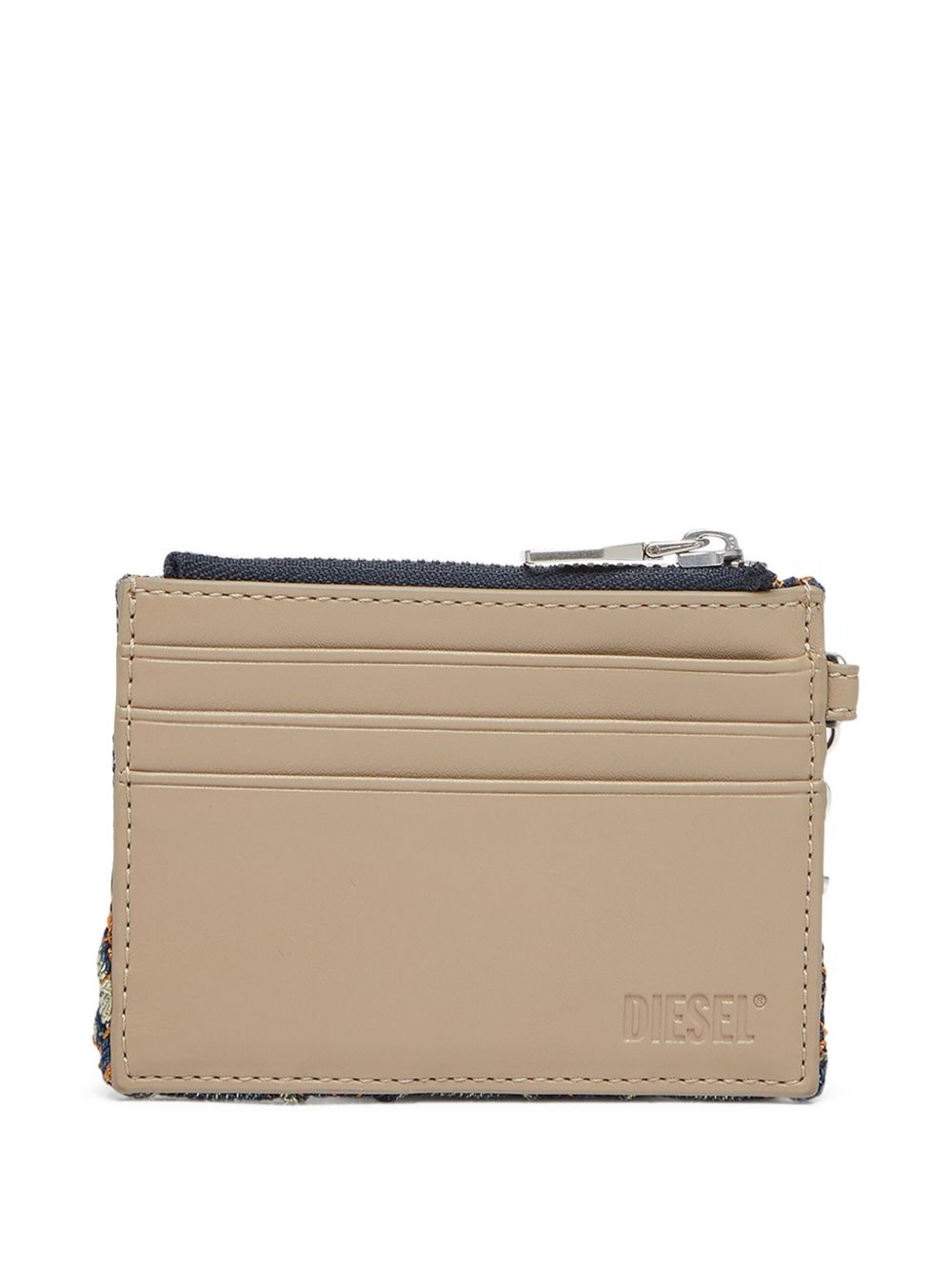 quilted denim cardholder - 2