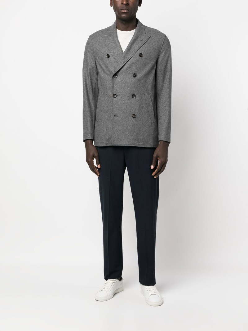 LARDINI double-breasted cashmere jacket outlook