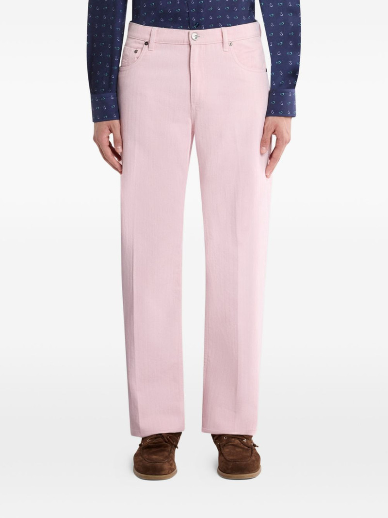 Etro cotton straight-leg jeans outlook