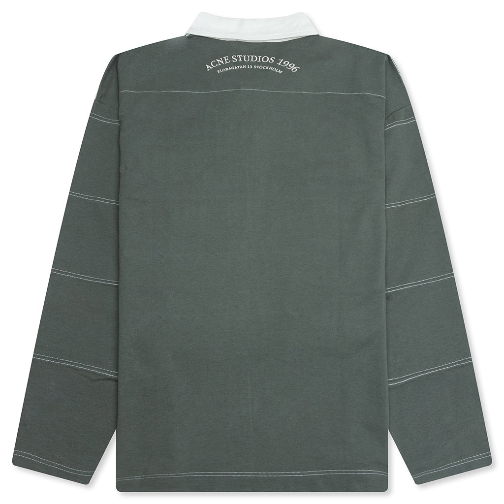 FLORAGATAN ARTWORK POLO - VINTAGE GREEN - 3