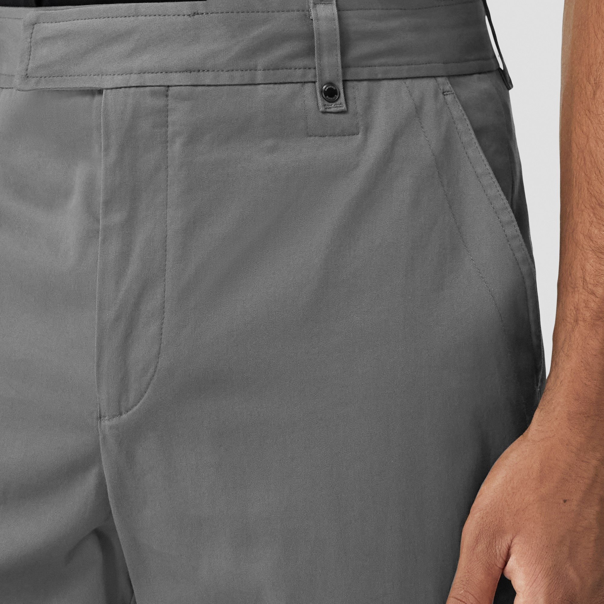 Monogram Motif Stretch Cotton Twill Chinos - 2