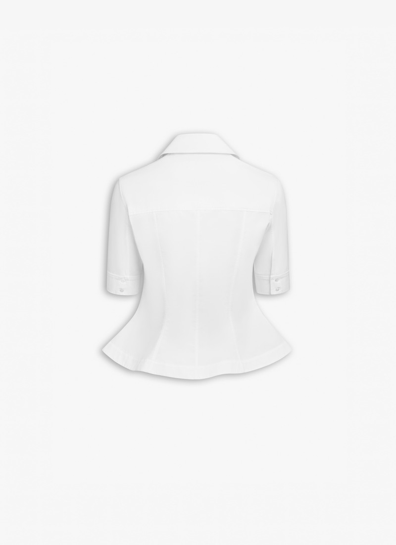 Alaïa COTTON POPLIN PEPLUM SHIRT outlook