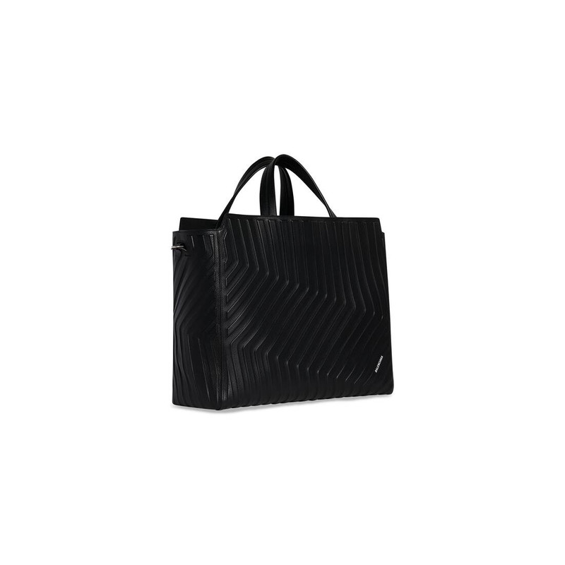 Men's Car Large East-west Tote Bag in Black 3