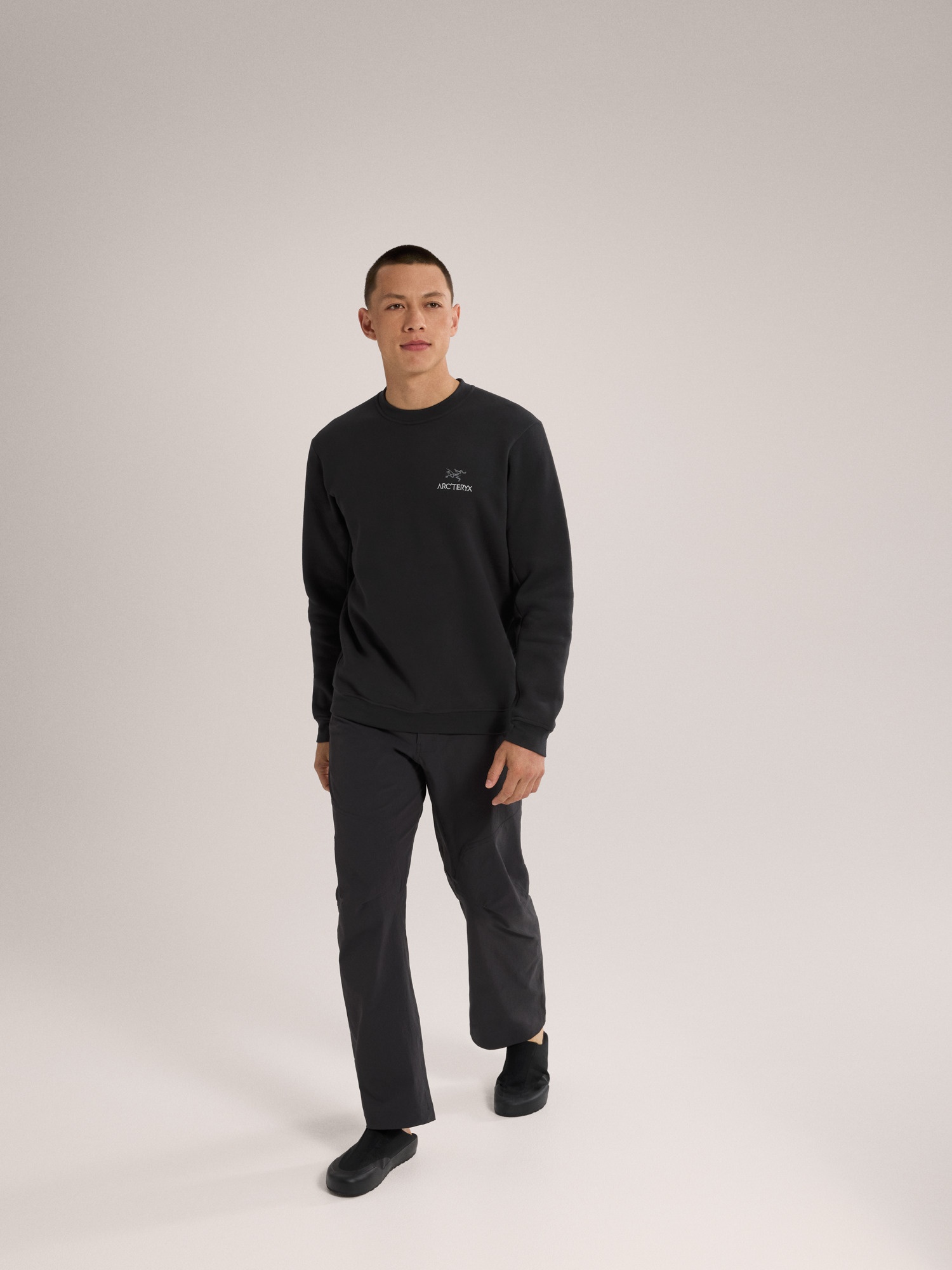 Emblem Fleece Crew Neck Pullover - 4