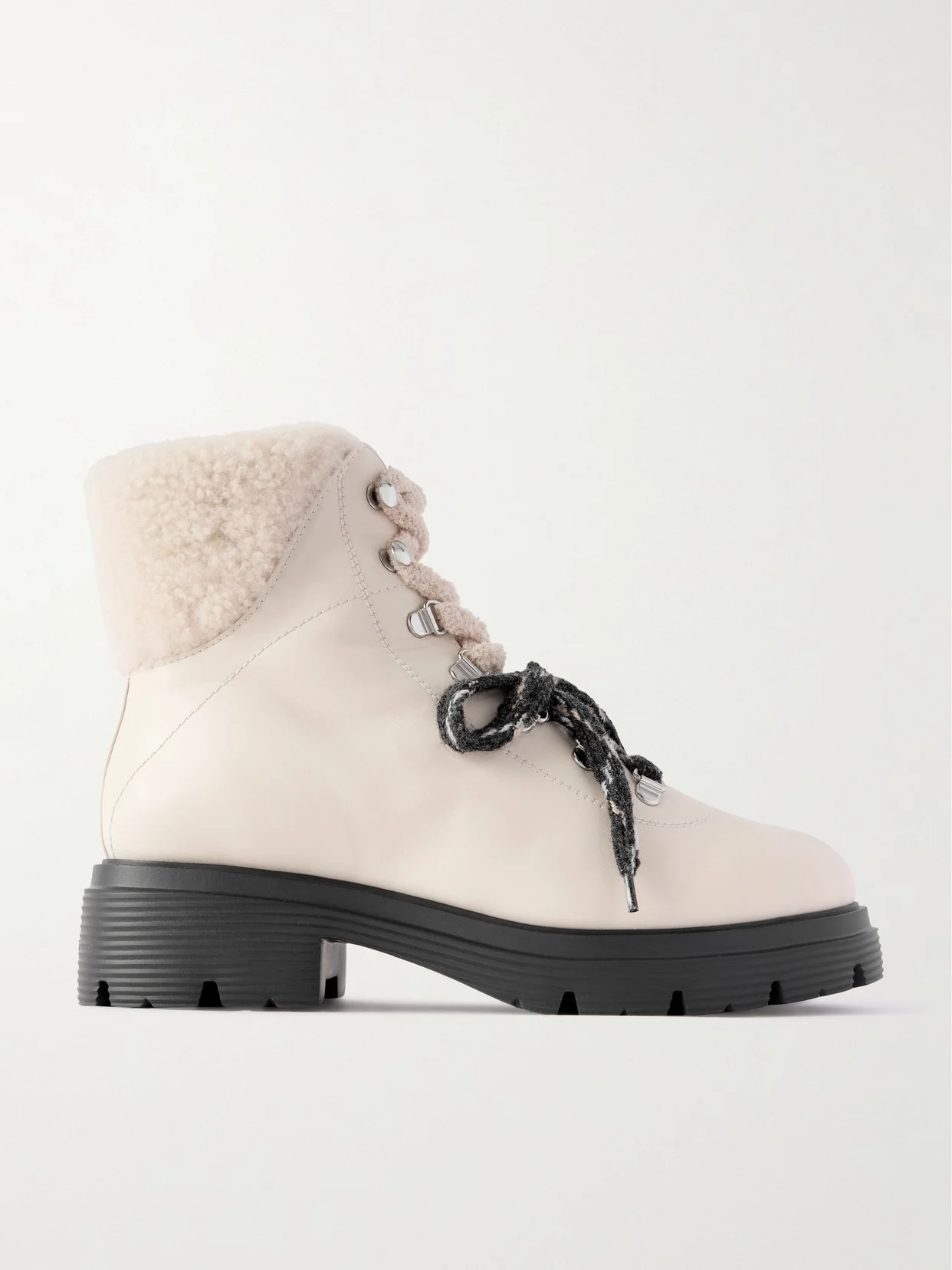 Hudson Lite Shearling-lined Leather Ankle Boots - 1