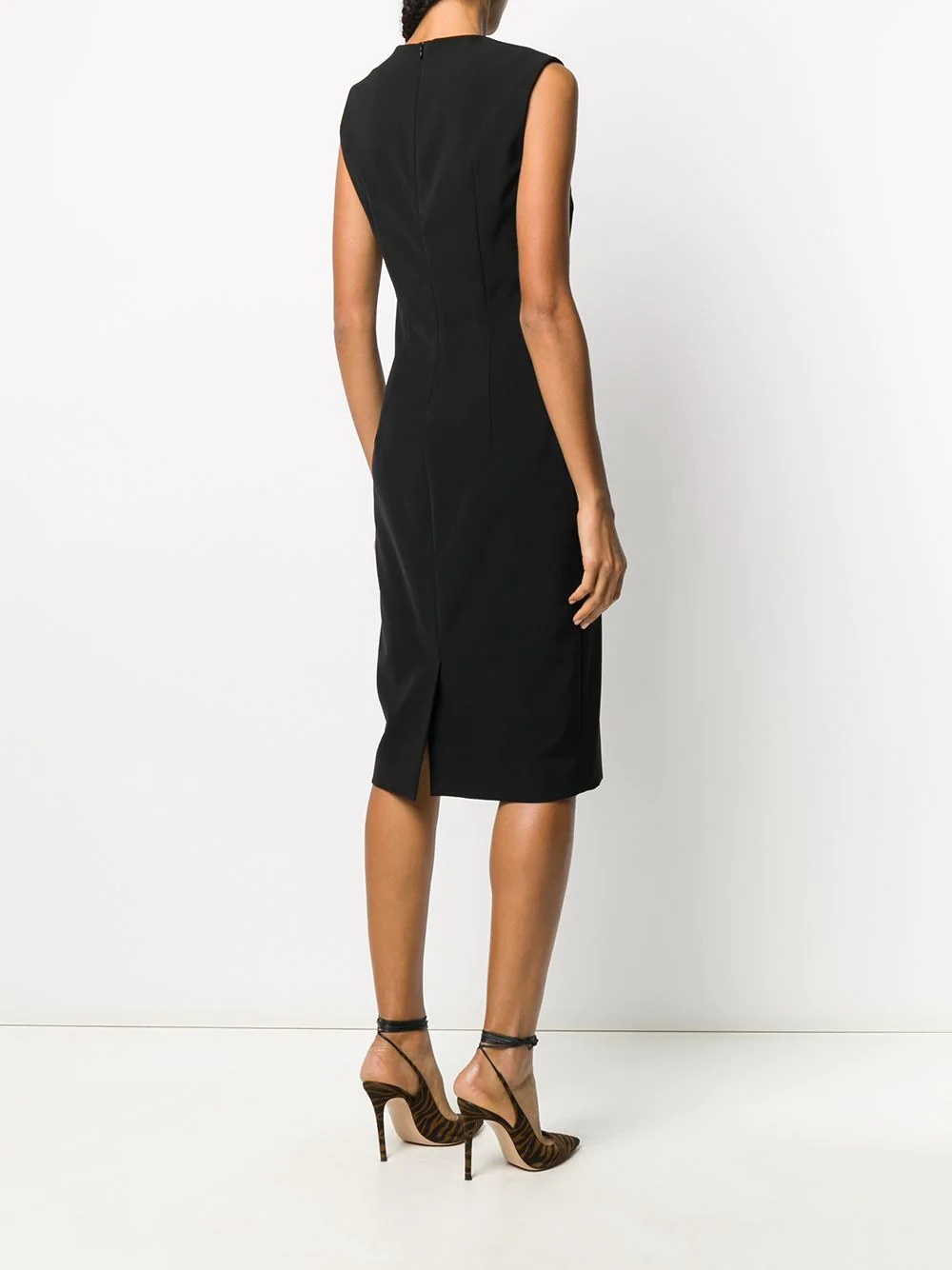 sleeveless pencil dress - 4