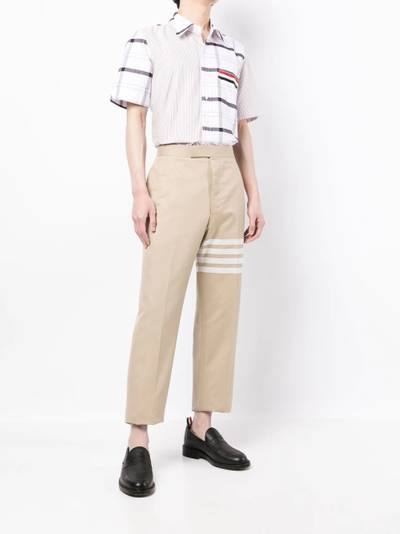 Thom Browne patchwork short-sleeve shirt outlook