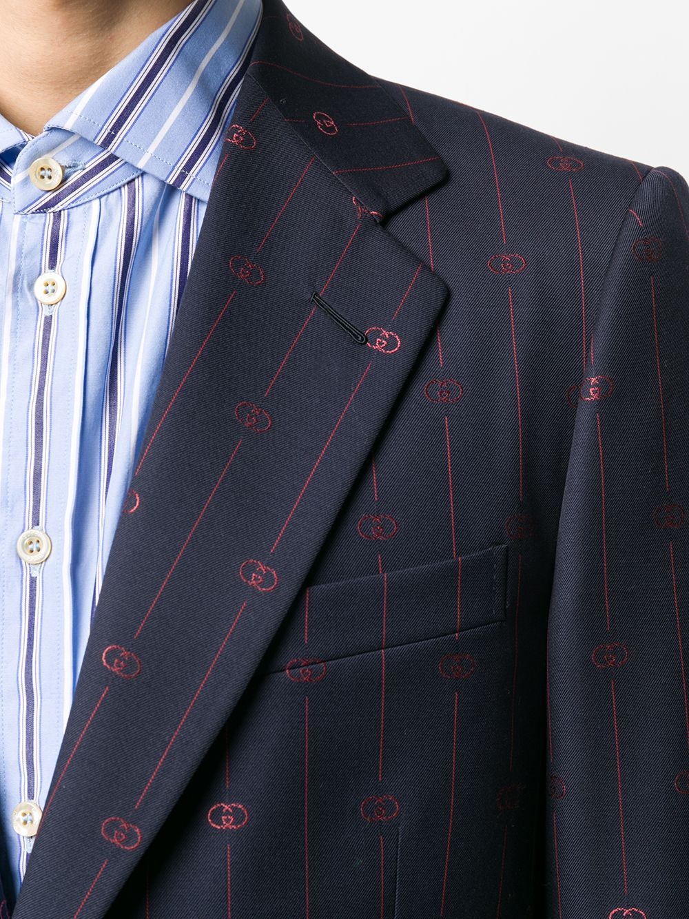 Interlocking G stripe suit - 5