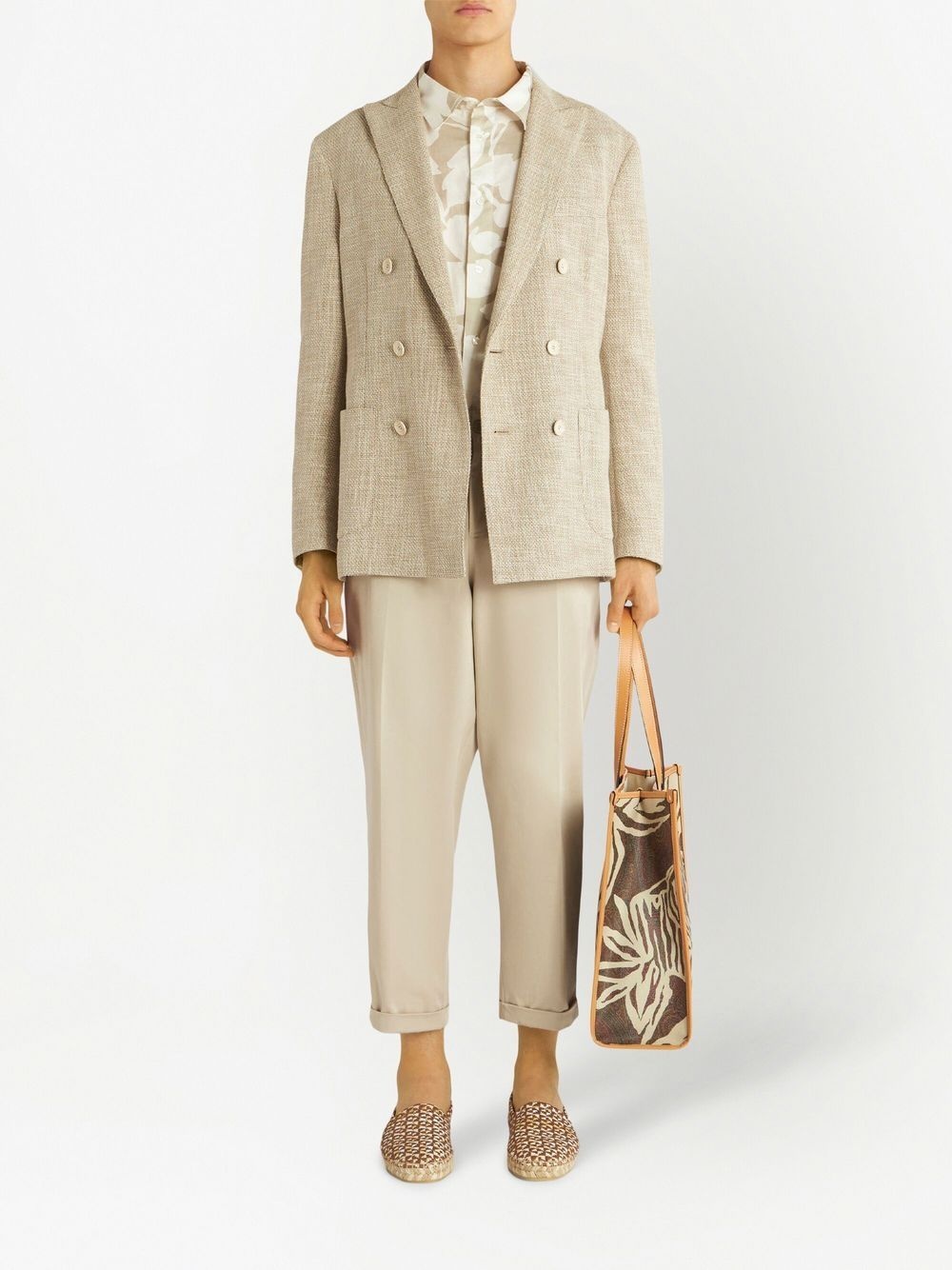 straight-leg cropped trousers - 2