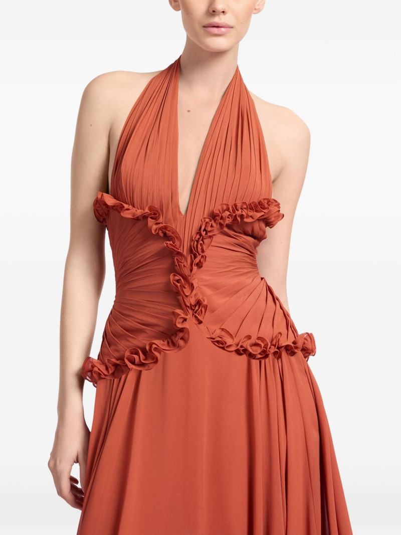 silk v-neck maxi dress 4