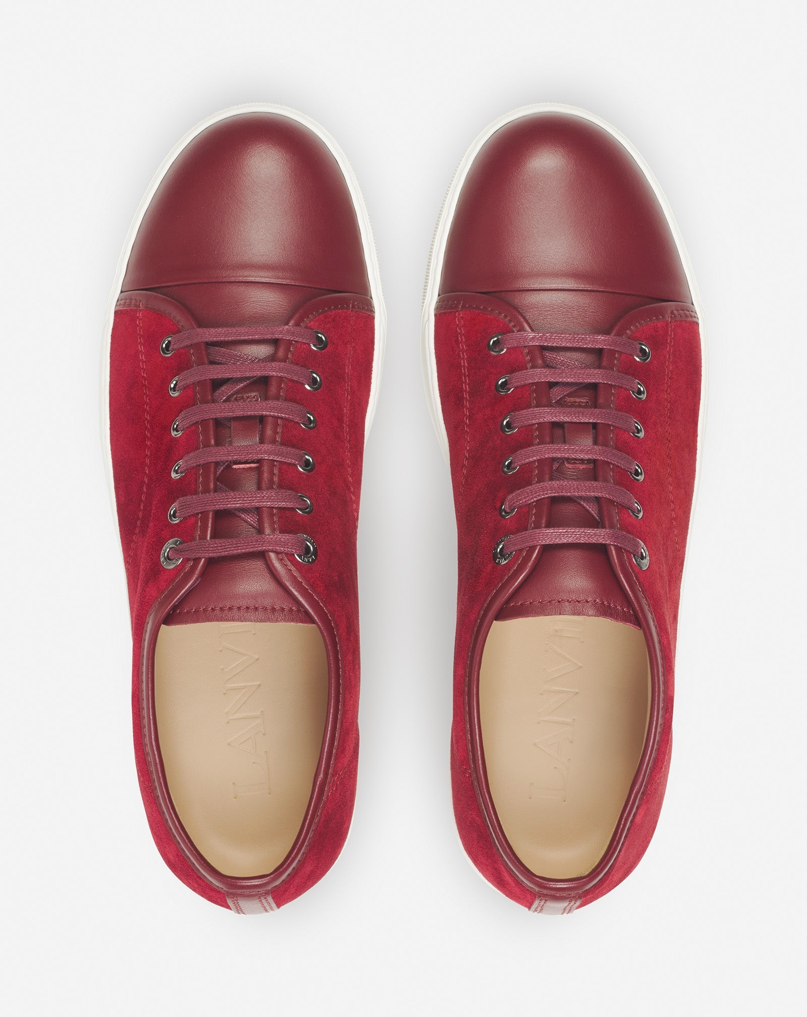 DBB1 LEATHER AND SUEDE SNEAKERS - 3