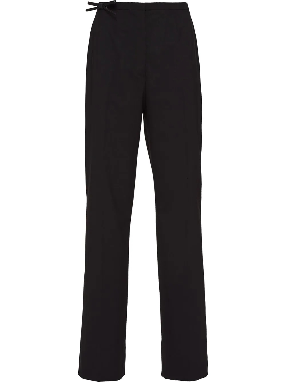 bow-detail trousers - 1