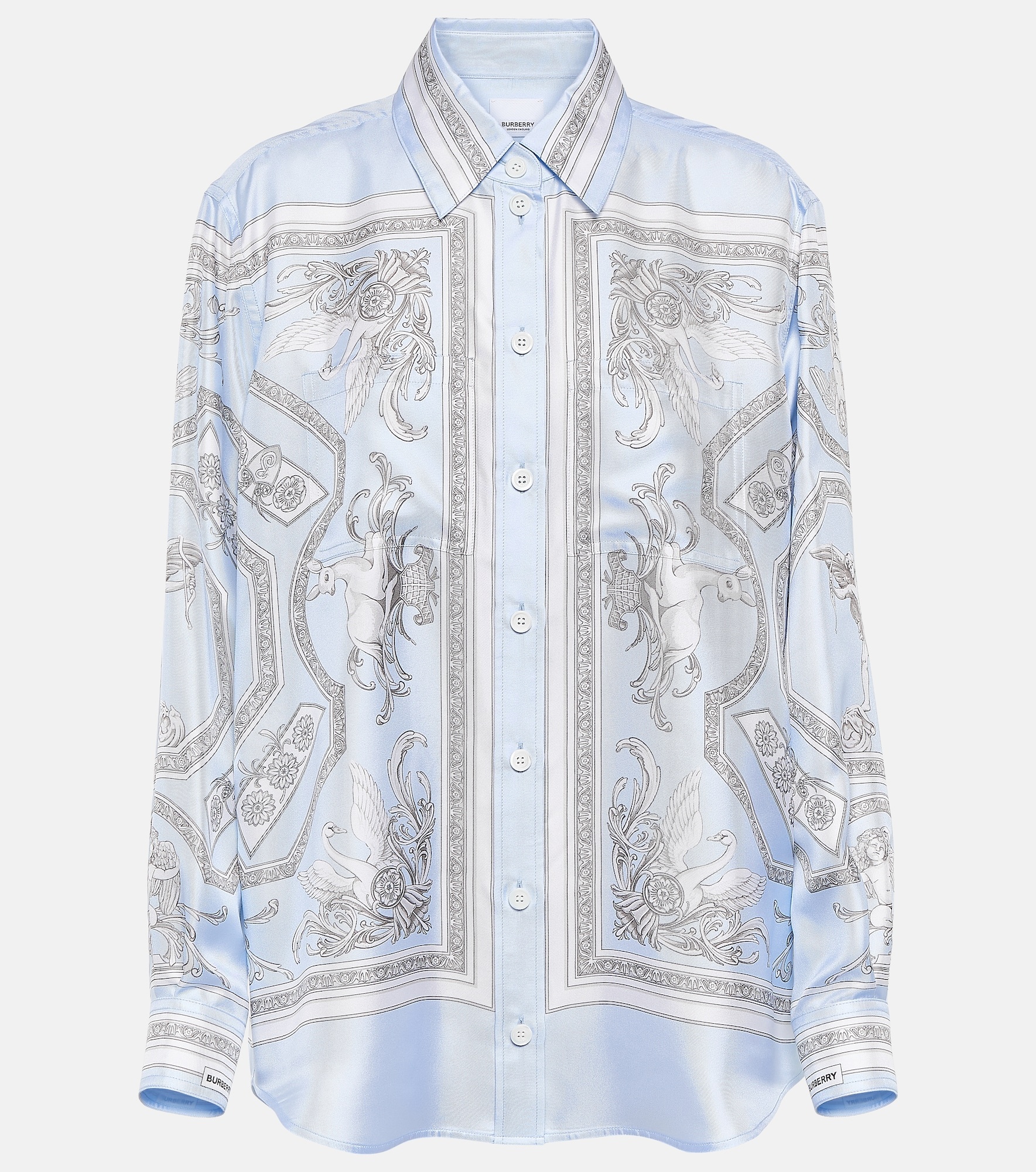 Printed silk shirt - 1