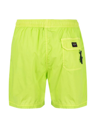 Paul & Shark logo-patch drawstring-waist swim shorts outlook