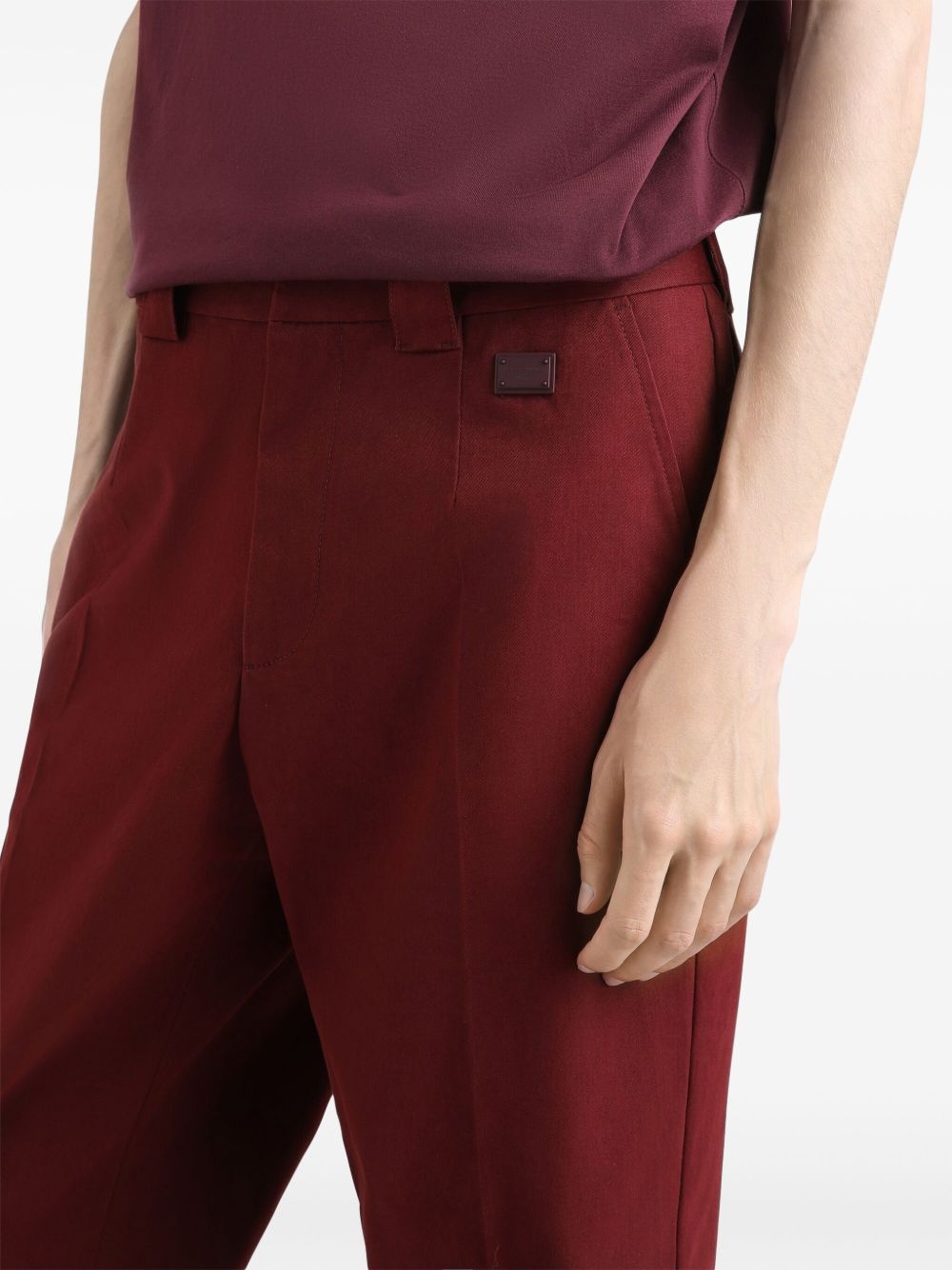 slim-cut trousers - 5