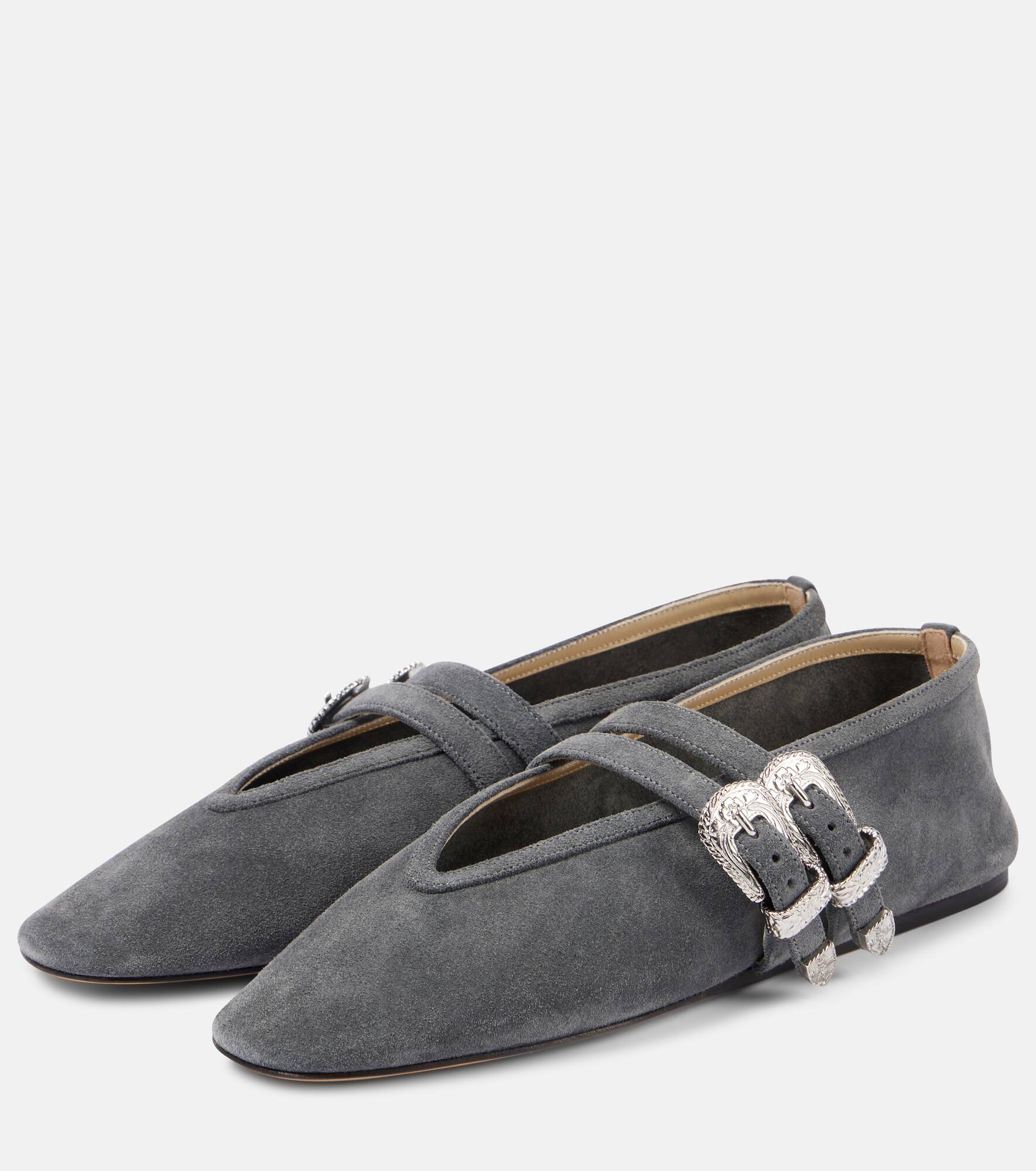 Claudia suede ballet flats - 4