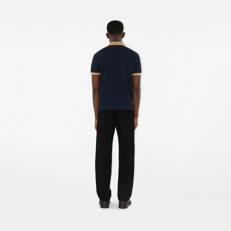 Logo Collar Cotton Polo Shirt 5