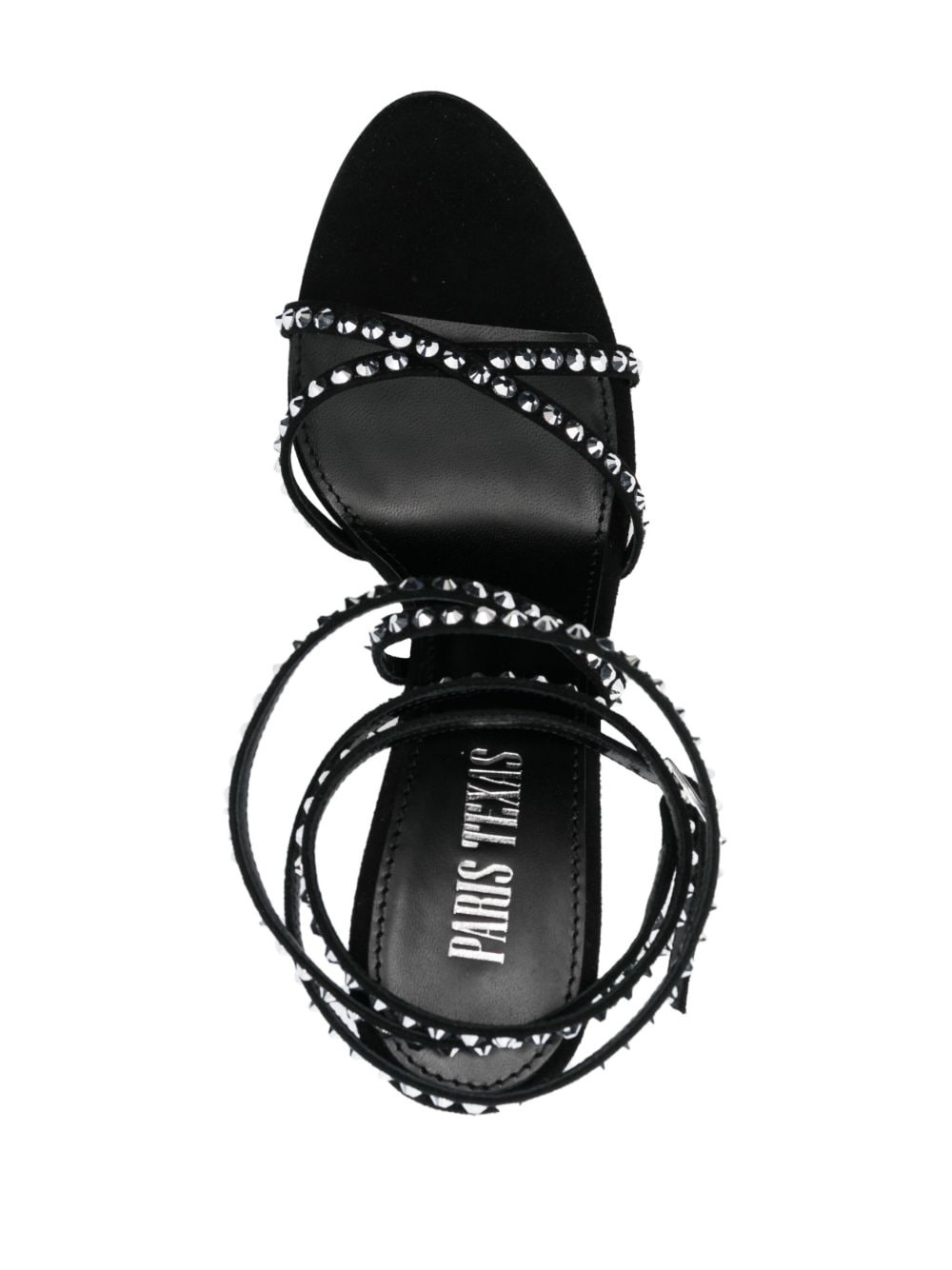crystal-embellished strap-detail sandals - 4