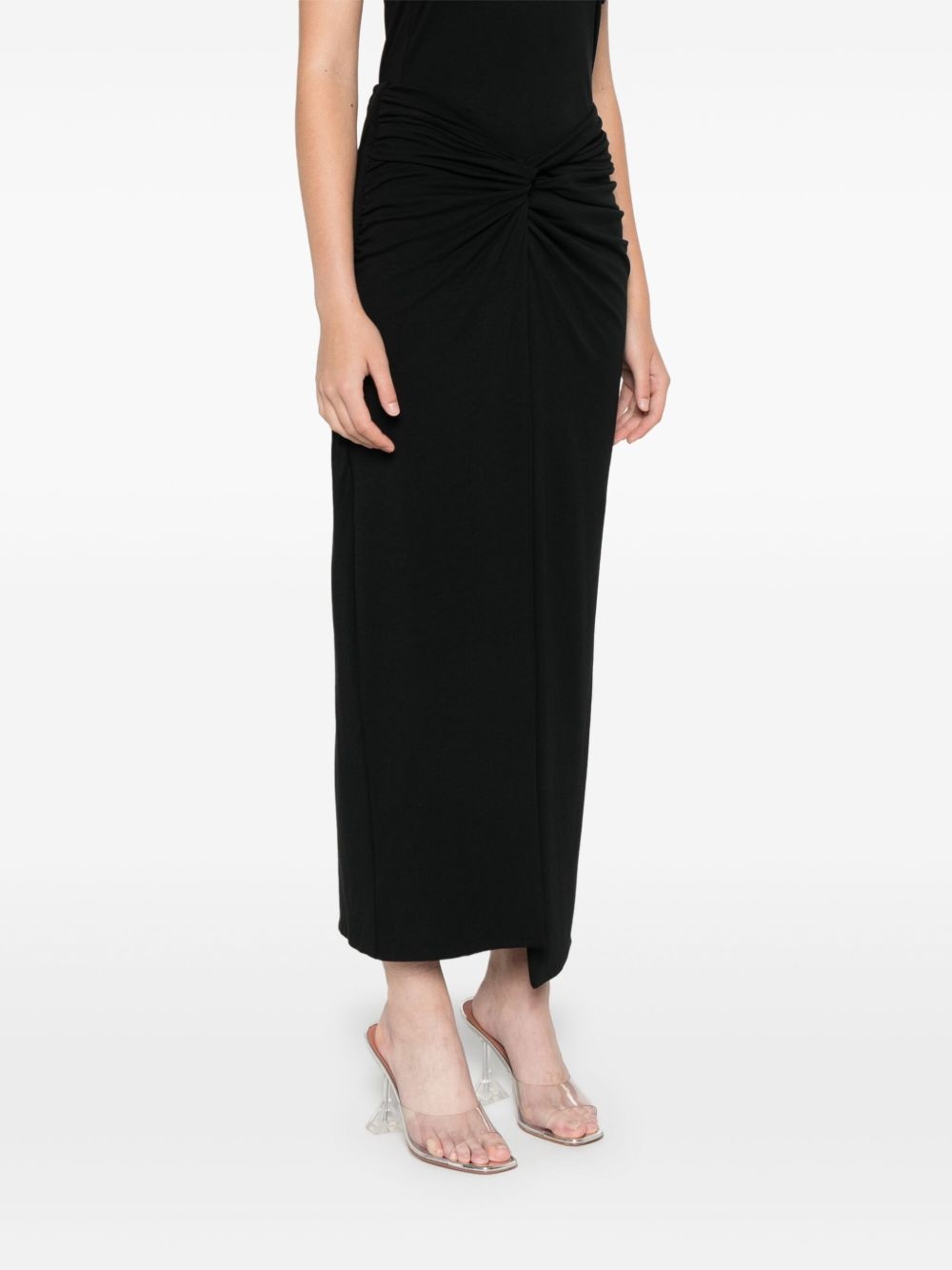 twist-detailed maxi skirt - 3
