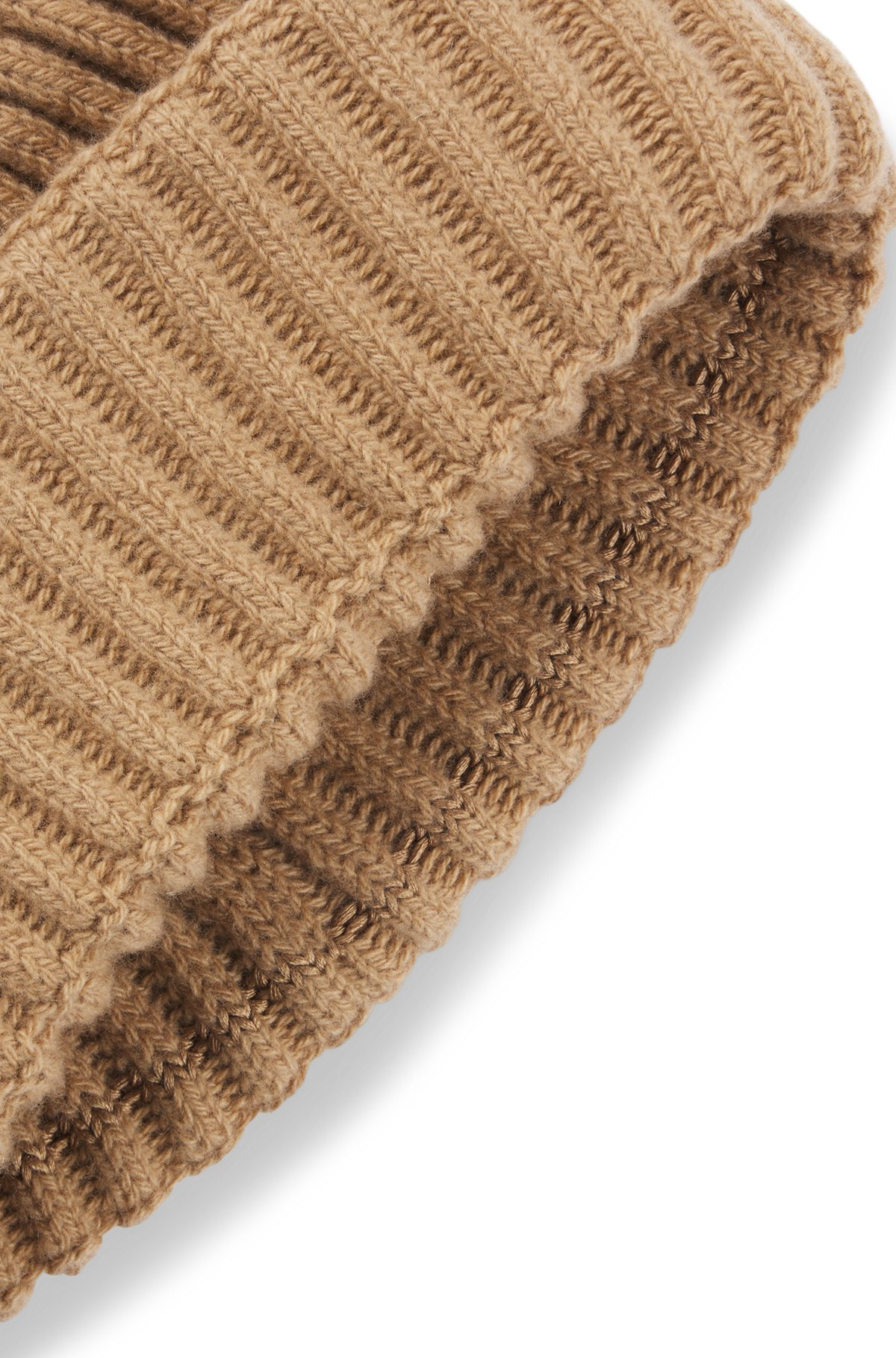 FISHERMAN BEANIE HAT IN VIRGIN WOOL AND CASHMERE - 5