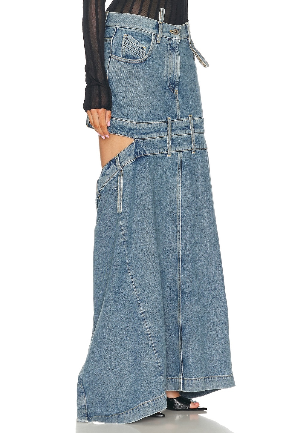 Long Cut-out Skirt - 2