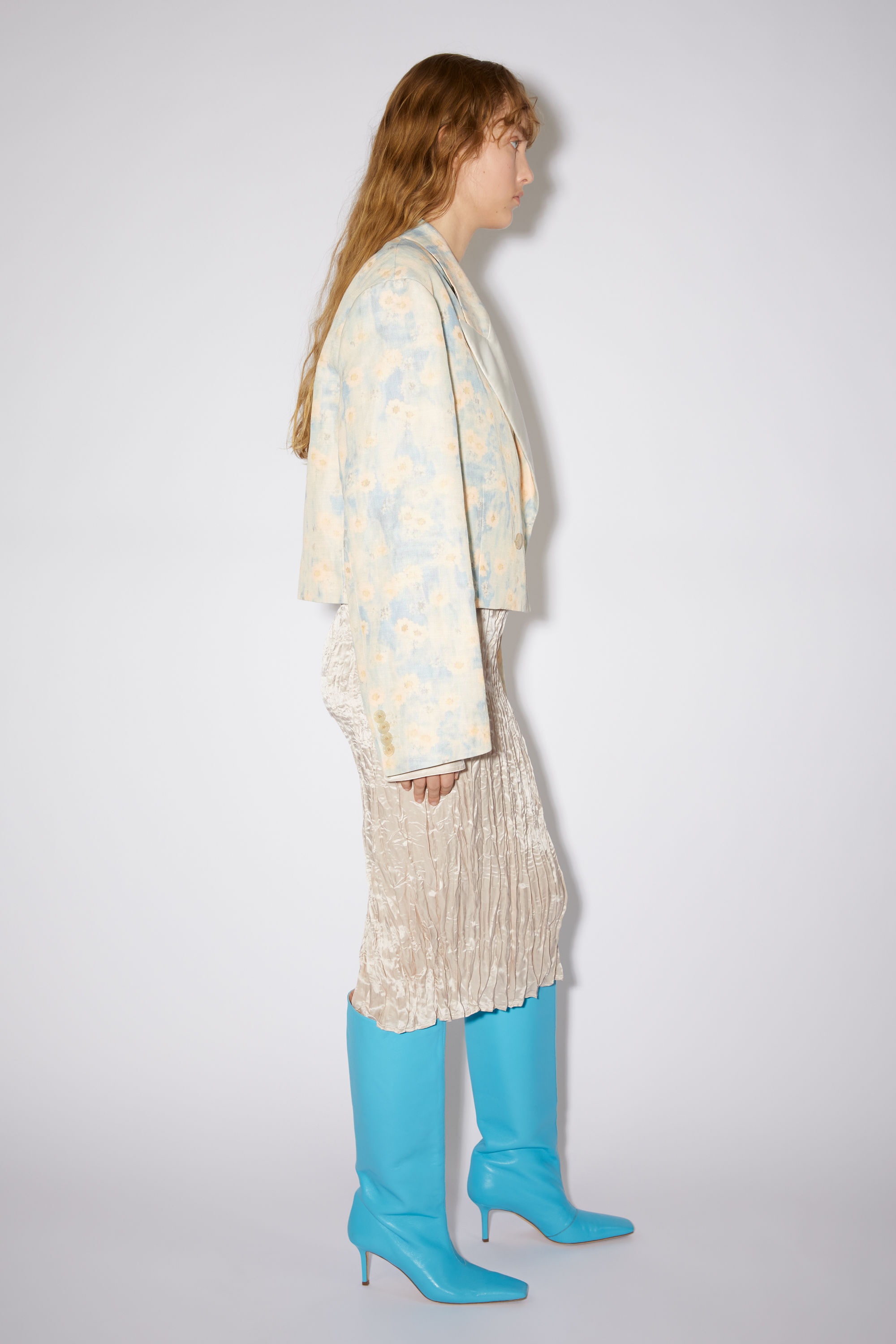 Double-breasted jacket - Light blue - 4