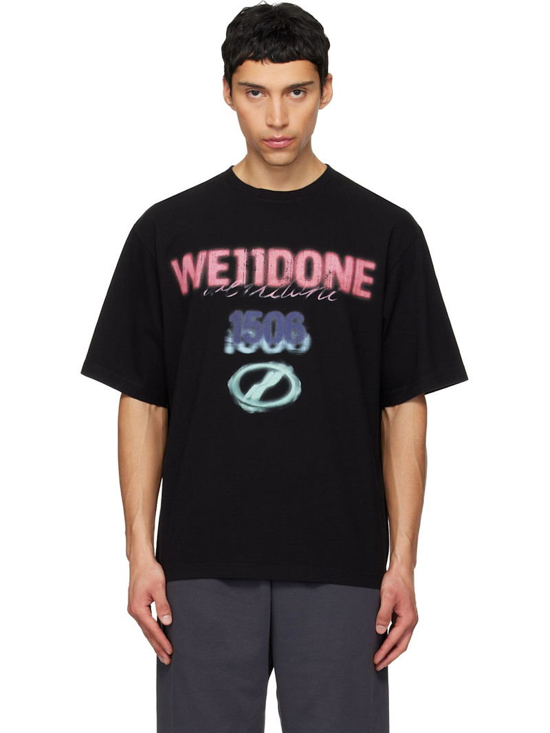 Black Spray '1506' T-shirt 1