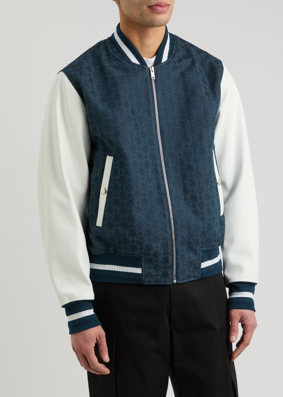 Givenchy Logo-jacquard and Leather Varsity Jacket - 2