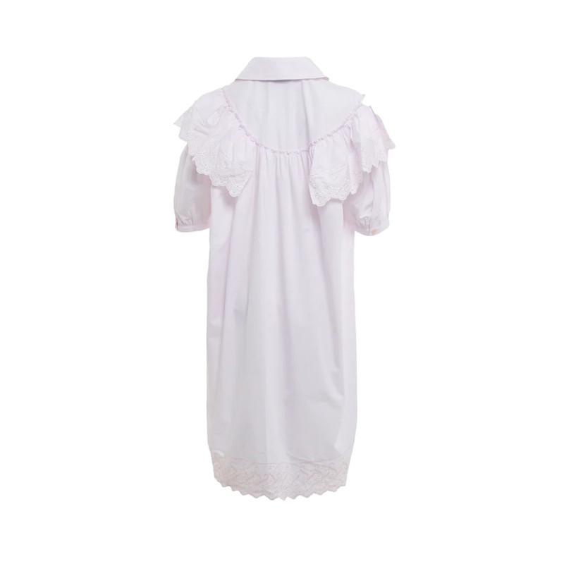 Simone Rocha Puff Sleeve Ruffle Frill Trim Dress outlook