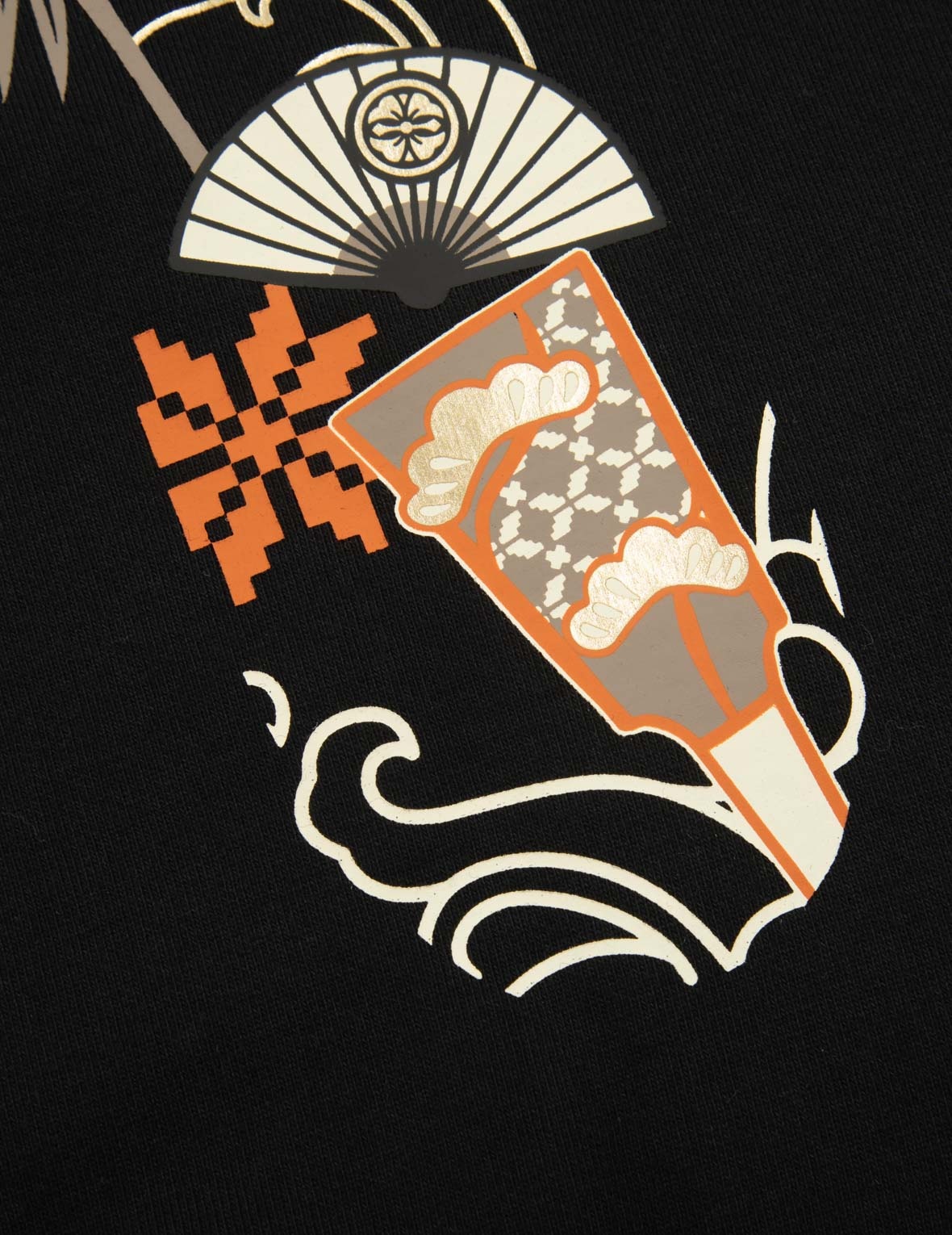 KUMADORI DARUMA DAICOCK PRINT RELAX FIT SWEATSHIRT - 8
