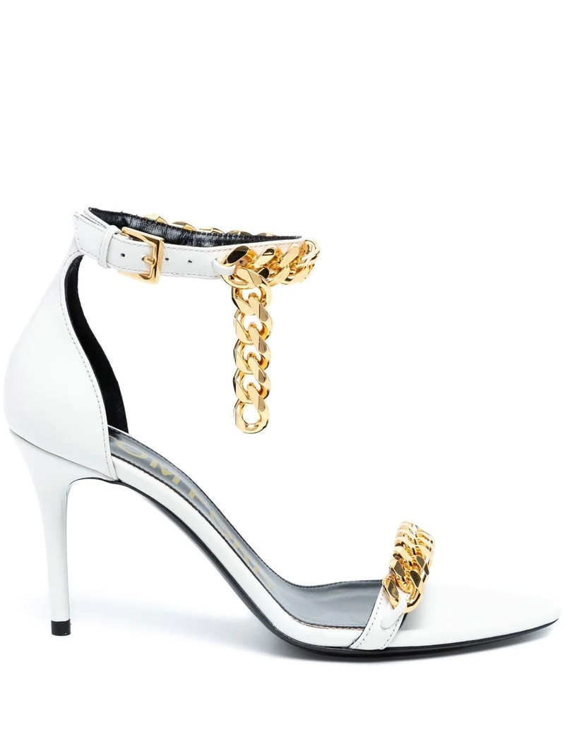 chain-embellished sandals 1