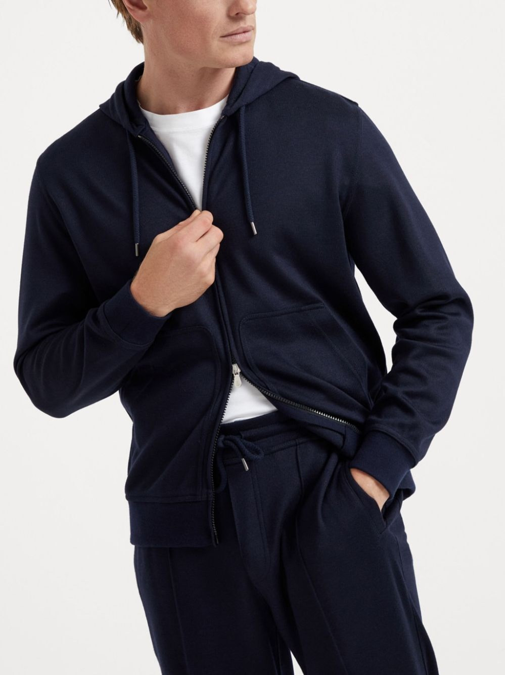 Hooded Sweatshirt With Zipper - 6