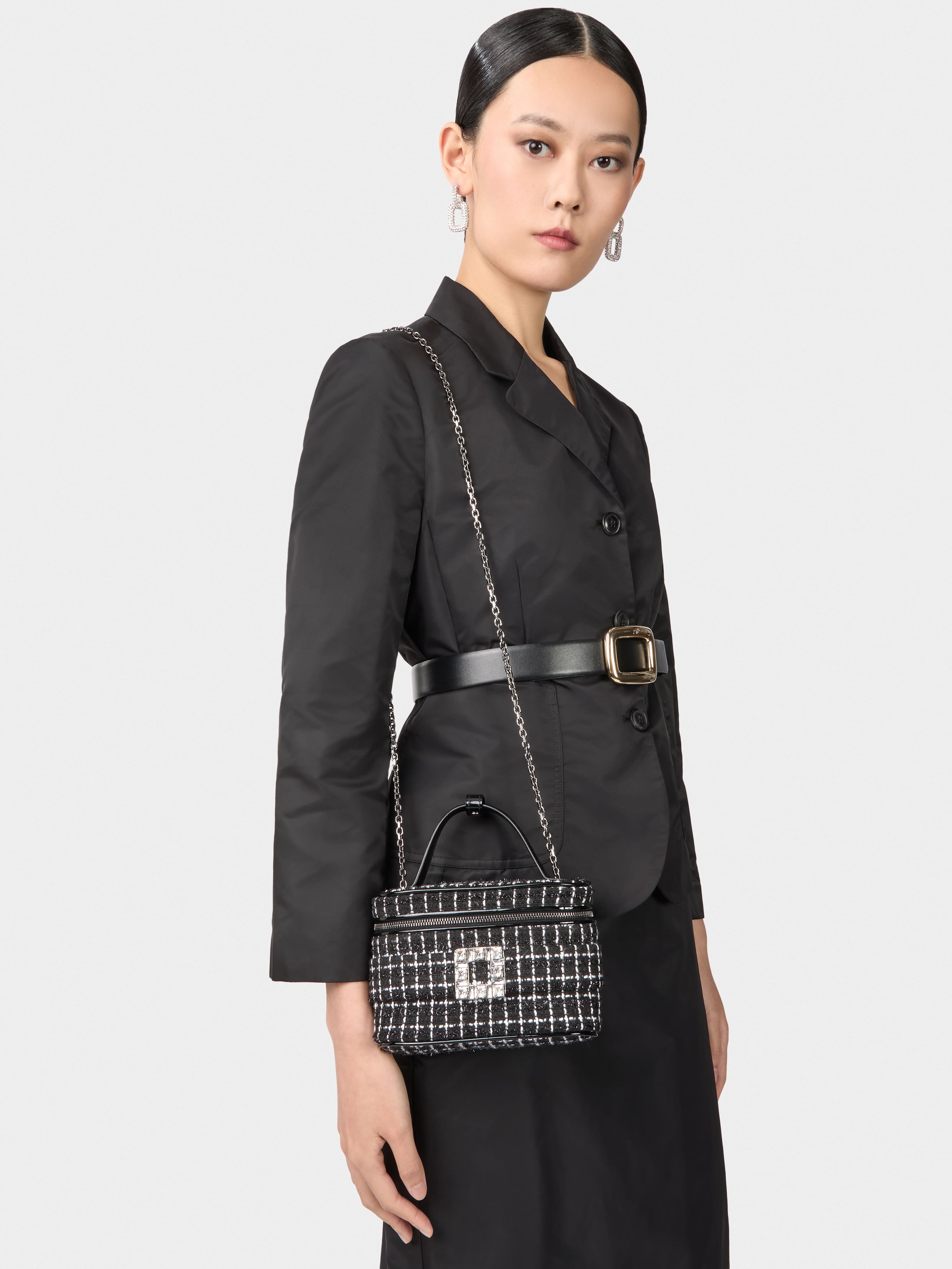 Vanity Très Vivier Micro Bag in tweed - 9