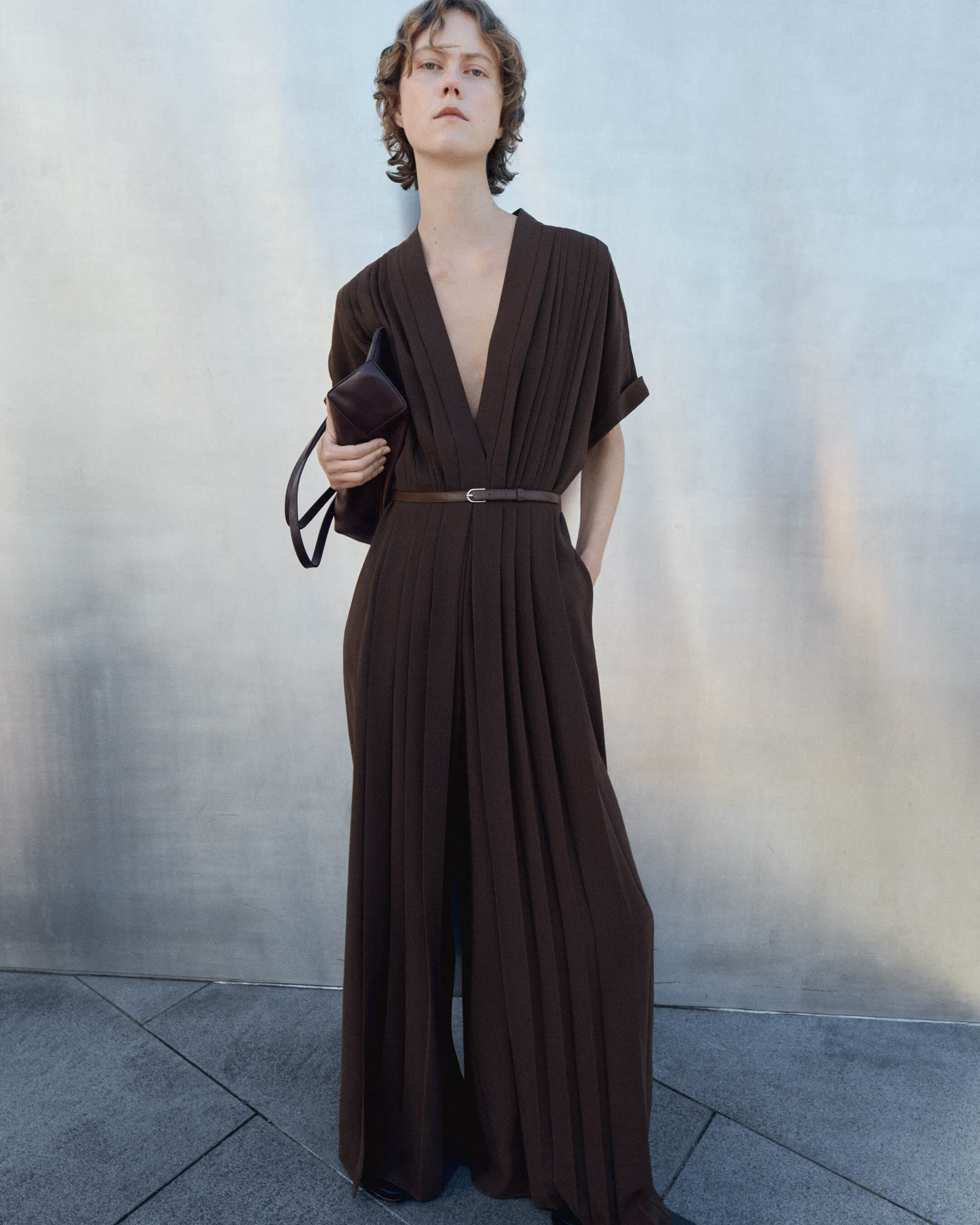 Sofia Airy Plissé Jumpsuit - 7