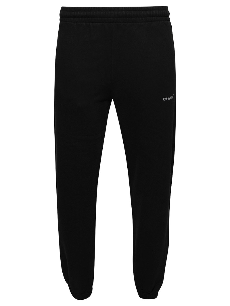 Diagonal Arrow Slim Sweat Pant Black - 1